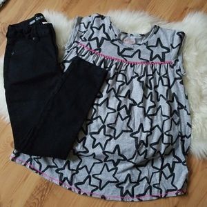 Cat & Jack black Jean's with tunic